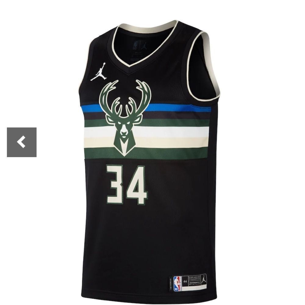 Milwaukee Bucks Nike Statement Swingman Jersey - Spiro 3 - Mens L NWT‎